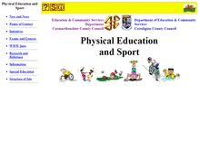 Tablet Screenshot of physed.ysgolccc.org.uk